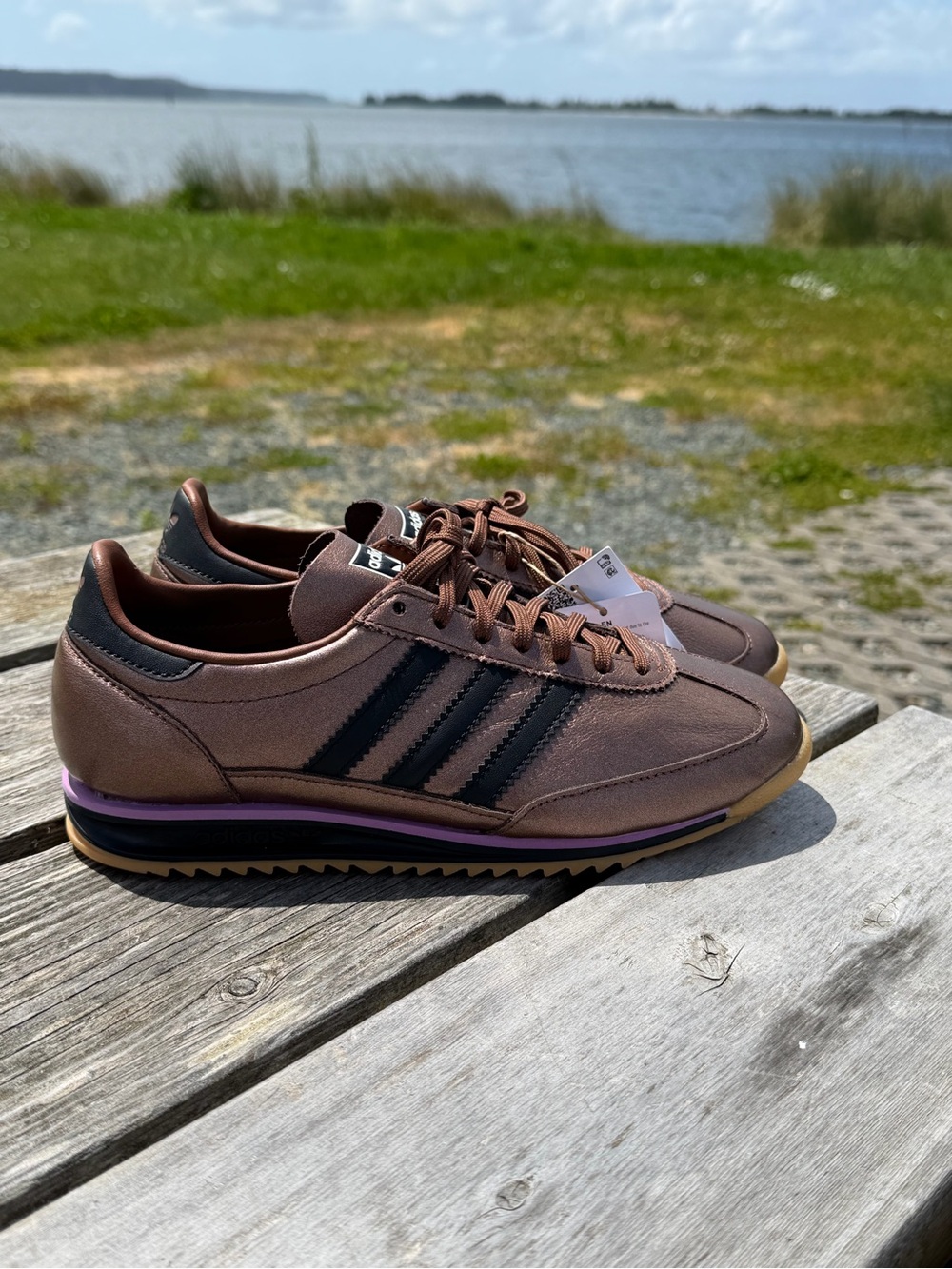 Adidas SL 72 OG New Tags Brown Black Gum Metallic JS3979 Women's Shoes Size 7